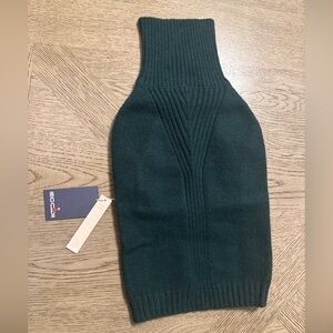 IECOii XL Dog Sweater Dress Cable Knit Plaid Sweater  Turtleneck